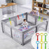 Baby Pull Up Rings, 6PCS Pull Up Rings for Playpen, Baby Crib Hanging Rings, Infant Toddler Walking Assistant