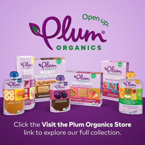 Plum Organics Stage 2 Organic Baby Food Pouch - Apple, Blackberry, Coconut Cream & Oat - 3.5 oz (Pack of 12)