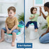 18+ 50 lbs Bright Starts Disney Junior Stitch My Size Potty Training Toilet, Toddler Potty Chair with Flushing