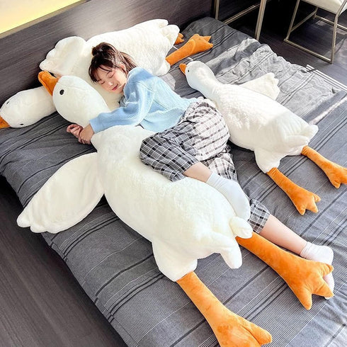 Doireum 2.6 lbs 19.68" Swan Stuffed Animal, Weighted Plush Swan Toy Goose Weighted Plush Animals Duck Stuffed Animals