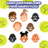 2 Set 12 2+ Ready Learn Easy Grip Dough & Paint Stampers | Emotions | of | Rubber Stamps for Ages | Washable | Crafts
