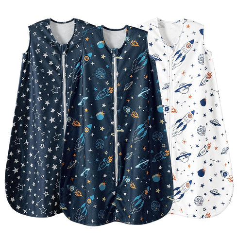david's kids 3 Pack Warm Micro Fleece Baby Sleep Sack 0-6 Months,