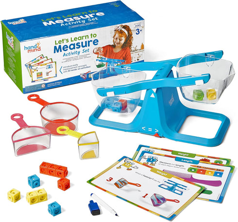 hand2mind Let's Learn to Measure Activity Set, Kids Measuring Cups, Bucket Balance,