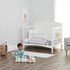 33" Regalo Safety Swing Down Crib Rail for Toddlers, Baby Bed Rail Guard with Reinforced Anchor Safety System