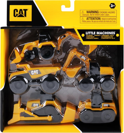 Cat Construction Little Machines 5 Pack, Great Cake Toppers