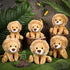 VercanMonth 12 Set 6 Inches Pieces Lion Plush Cuddly Lion Stuffed Animal Soft Cuddly Plushie for Boys Girls Birthday