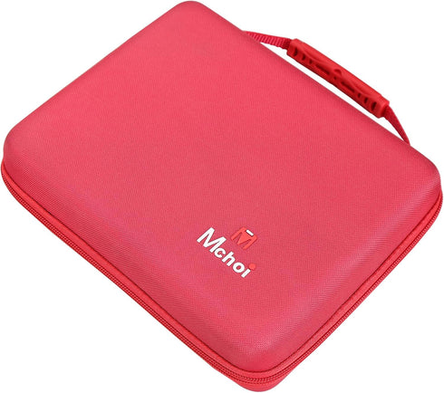 Mchoi Shockproof Carrying Case for Hot Wheels, Toy Car Organizer for 20 Cars, Red Case Only