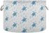 visesunny Collapsible Large Capacity Basket - Turtle Sea Star Shell Storage Hamper with Durable Cotton Handles