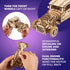 UGEARS 3D Car Model Puzzle, Hot Rod Furious Mouse with Dual Engines, Realistic Scaling Model Kits for All Family