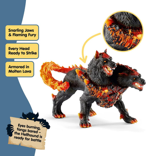5PC Set Playset 7+ 72179 Schleich Eldrador Creatures - Fantasy Creature - Ice Wolf, Lava Hound, Rock Beast and Sword