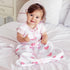 0.5 24-48 Mama Cheetah Baby Sleep Sack TOG, Organic Cotton Baby Wearable Blanket with Two-Way Zipper, Swaddle