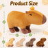 OUOZZZ 5-in-1 Mommy 4 (3+ Capybara Plush Toy, Large Capybara Stuffed Animal with Removable Babies Inside, Unique