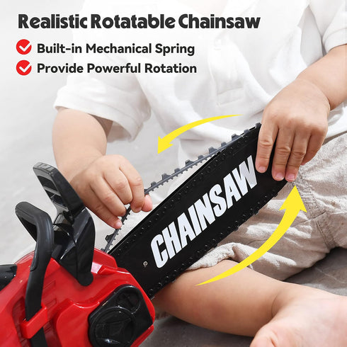 Set Set 3 4 5 6 7 8 Toy Choi's Toy Chainsaw - Chainsaw Toy for Kids Power Tool with Realistic Sound, Pretend Play Kids