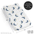 Sweet Jojo Designs Baby Changing Pad Cover Sheet (Moon and Star) for Girls/Boys, Infant/Newborn Diaper Change Table Mat