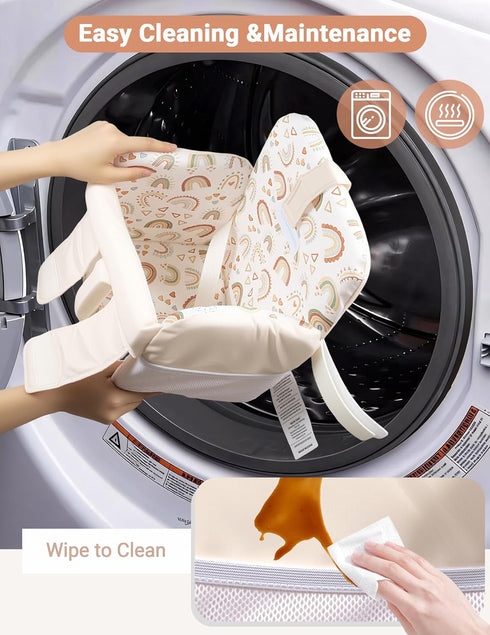Sprouterie Shopping Cart Cover for Baby Girl and Boy, High Chair Cover for Restaurant, Padded Grocery Cart Seat Cover
