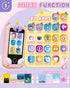 UCIDCI Kids Smart Phone Toys for Girls Ages 3-7 with Dual Camera - Learning Games & MP3 Music Player Toy
