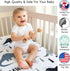 Sweet Jojo Designs Fitted Baby Crib Sheets (Blue Dinosaur) for Boys, Infant Nursery, Toddler Room - Standard Size