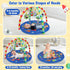 0+ OKOOKO Baby Play Mat, Activity Baby Play Gym with Arch, Solor System Playmats & Floor Gyms, Alphabet Mat, Detachable