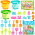 Dreamon Beach Toys for Kids 3-10, Collapsible Sand Toys Include 3 Pack