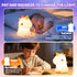 Dimmable 7 Night Light for Kids, Rechargeable Silicone LED Nightlight with Colors, Baby Nursery Night Lamp, Touch