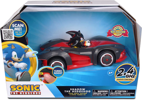 NKOK Team Sonic Racing 2.4GHz Radio Control Toy Car, Shadow The Hedgehog 602, Red, Turbo Boost Feature
