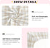 VEKELEE 39x27 Beige Buffalo Plaid Fitted Crib Sheet for Boys and Girls, Soft and Breathable Bed Sheet for Standard Crib