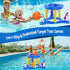 Pool Floats Toys Games Set, 2-in-1 Floating Pool Basketball Hoops & Pool Ring Toss Game, Fun Summer Water Games Pool Toys for Kids Ages 8-12, Teens, Adults and Family