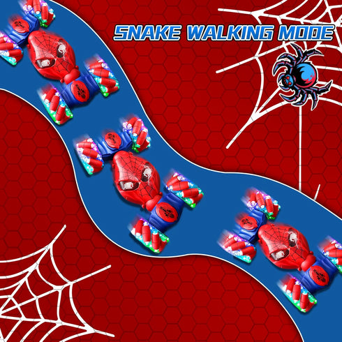 S-pider RC Gesture Sensing Stunt Car Toys for Boys 4-12 Years Old, Drift Hand Control Cars with Light & Music, 360°