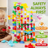 JOYIN 236Pcs Glowing Marble Run - Motorized Elevator Construction Building Blocks Toys for STEM Gifts