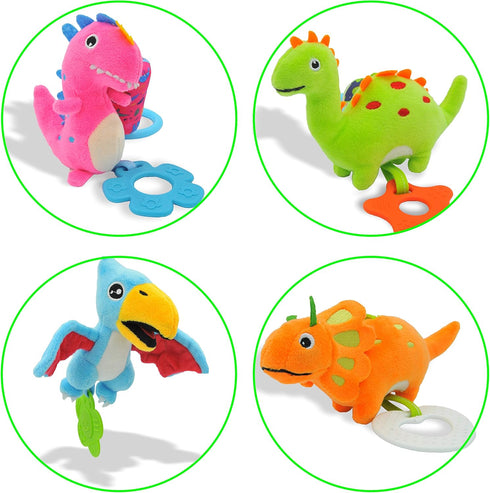Baby Toys for 0-12 Months - Soft Rattle Wind Chime Car Seat Crib Stroller Hanging Toys for Boys and Girls