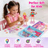 3 4 5 6 7 8 Mocoosy Wooden Magnetic Dress Up Dolls for Girls Pretend Play, Magnet Dolls with Storage Case, Travel Game