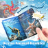 12 Pack 3D 3 4 5 6 7 8, Printed Animal Toys, Desk Pets Sea Animal Toys with Educational Booklet for Kids Age Ocean
