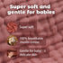8 Pack 6 20"x10" Muslin Burp Cloths for Baby Girls - Layer Organic Cotton Large Ultra Soft Absorbent Burping Cloths