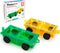 PicassoTiles 2pcs Magnetic Tiles Expansion Car Truck Building Blocks Compatible with regular