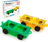 PicassoTiles 2pcs Magnetic Tiles Expansion Car Truck Building Blocks Compatible with regular