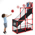 JOYIN Red Arcade Basketball Game Set, Indoor Basketball Hoop for Kids 3