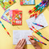 24 Sets Funrous Bee Coloring Books Bulk with Stackable Crayons Spring Drawing Pages Flower Butterfly Honeycomb Insect