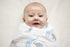 SwaddleDesigns Marquisette Receiving Swaddle Blanket, Blue Safari Fun, Soft Cotton Muslin for Babies
