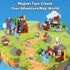 150pcs 4-8, 3+ Magnetic Blocks, Magnetic Building Blocks, Magnet Tiles with Adventure World Blocks, Magnetic Blocks