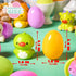 24 JOYIN Pcs Easter Prefilled Eggs with Animals Squishy Toys, Cute Toys for Easter Egg Hunt, Kids Party Favor, Basket
