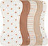 Gerber Baby Unisex Burp Cloths 5-Pack, Rust Tan, Size 10.5" x 21"