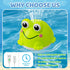 KAYOMIPE 1-3,Rechargeable 6-12 Light Up Bath Toys for Kids Ages Frog Bath Toy Sprinkler for Babies Months,Water Pool