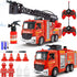 Leopmase Remote Control Fire Truck, RC Fire Truck Toy Set, 2 Firetruck with