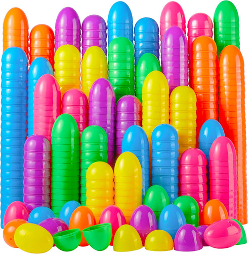 JOYIN 300 PCS 2.3" Easter Eggs, Empty Plastic Eggs Fillable Colorful Bright