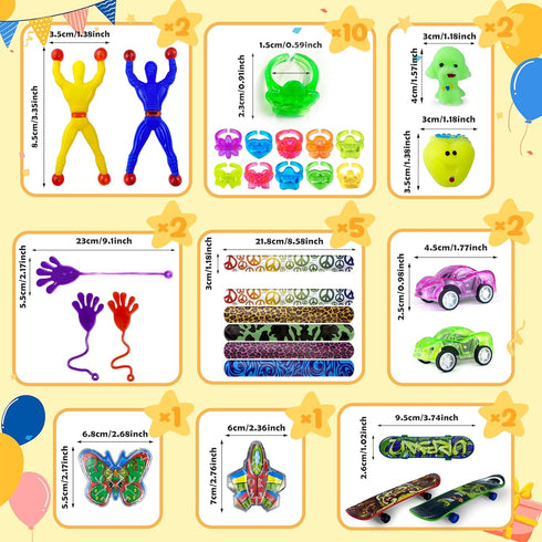 XIPEGPA 62PCS Party Favors Toy Assortment for Classroom Rewards Bulk Toys Birthday Party Toys Goodie Bag Filler
