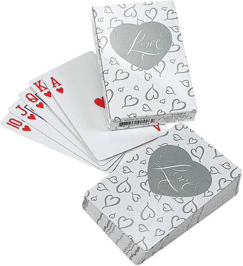 Fun Express Love Playing Cards for Wedding - 12 Decks