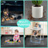 59x59 Inches Splat Mat for Under High Chair, Large Size Mess Mat Floor Protector, Corner Snap Design, No Splash
