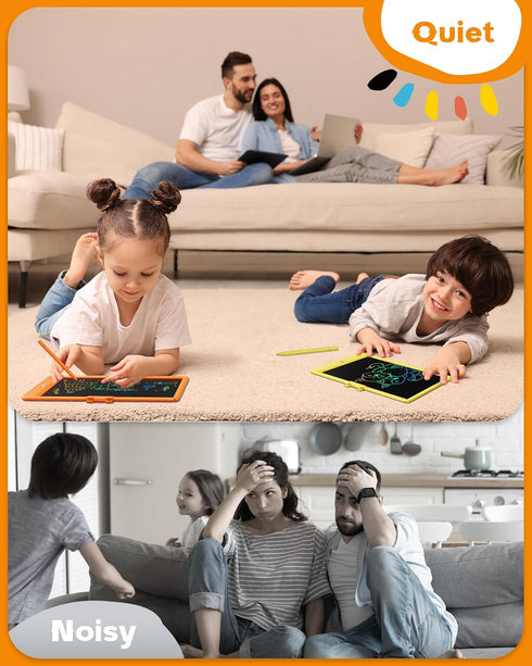 Bravokids LCD Writing Tablet for 3-8 Year Old Girls and Boys, 10 Inch Electronic Doodle Board, Educational Gift