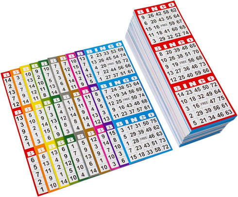 3 100 10 SEETOOOGAMES Bingo Paper Game Cards - Card - Books of Sheets