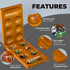 2-Player Set 56 Mancala Board Game with Magnetic Lock Classic Folding Game Wooden Mancala with Glass Pebbles Mancala